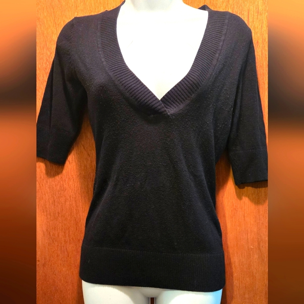 Bb Super soft black lightweight sweater top szM